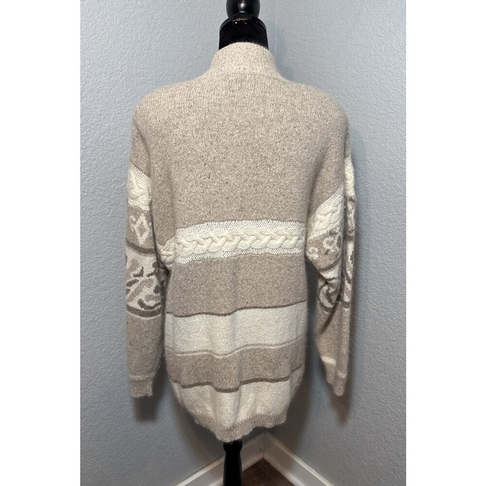 Vintage 1991 Large Silk Angora‎ Blend With Shoulder Pads Rare Art To Wear Boho - Picture 3 of 16